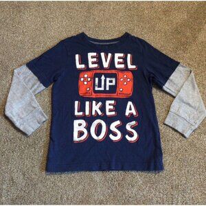 Sz 4/5 VGUC Carter's Blue Layered Look Gaming Tee